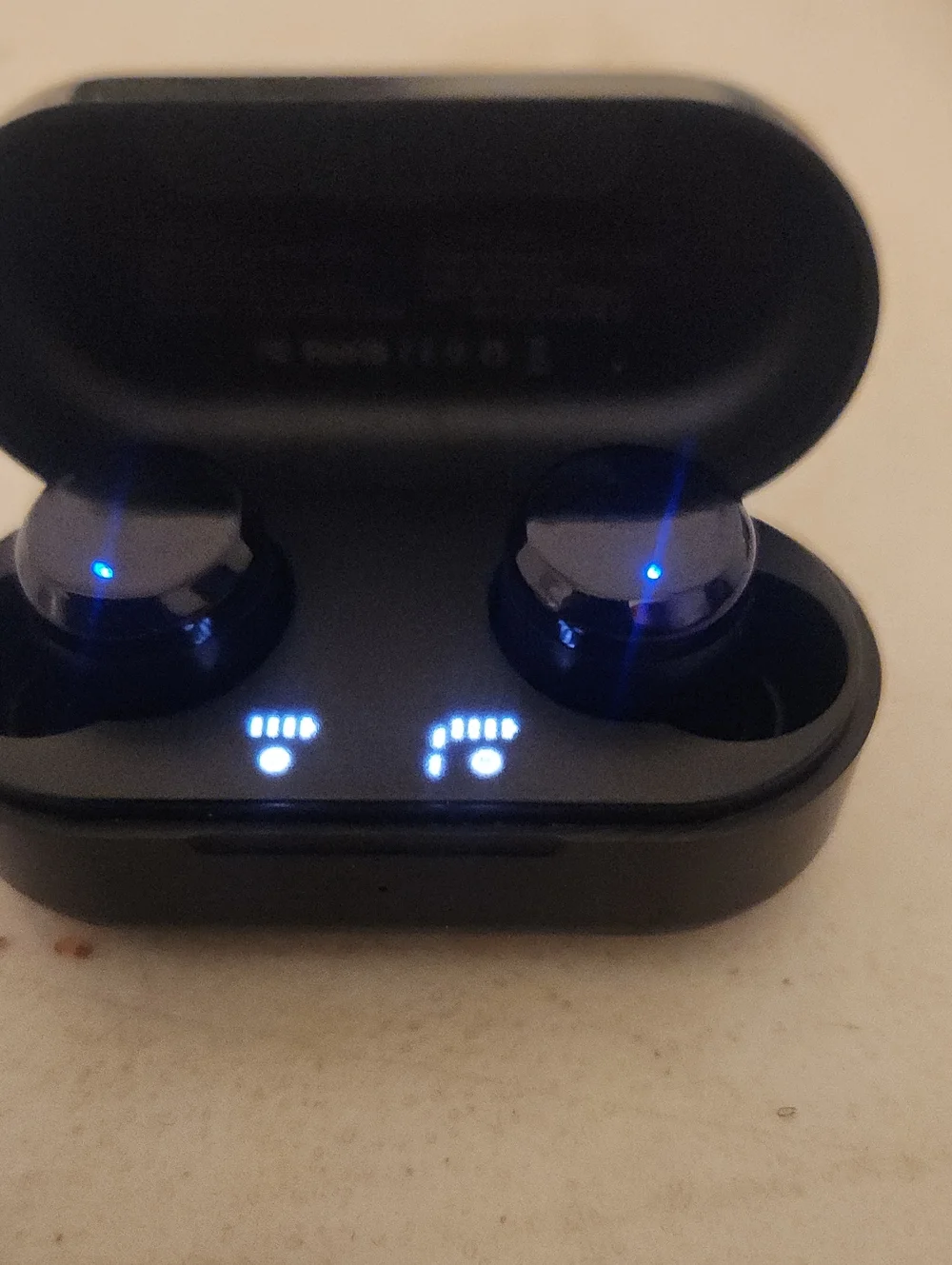 Wireless True Bluetooth Earbuds with Charging Case - Black